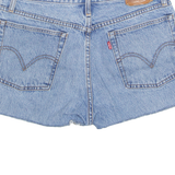 LEVI'S Cut Off Premium E Wedgie Womens Denim Shorts Blue M W30