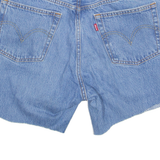 LEVI'S Cut Off 501 Premium E Womens Denim Shorts Blue S W28