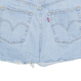 LEVI'S Cut Off Ribcage Premium E Womens Denim Shorts Blue S W26