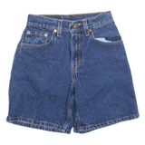LEVI'S High Waist 550 Womens Denim Shorts Blue UK 4 W24