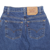 LEVI'S High Waist 550 Womens Denim Shorts Blue UK 4 W24