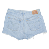 LEVI'S Cut Off Distressed 501 Womens Denim Shorts Blue M W32