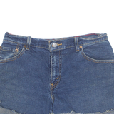 LEVI'S Cut Off Turn Up 550 Womens Denim Shorts Blue S W28