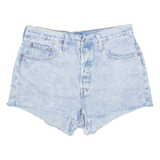 LEVI'S Cut Off 501 Womens Denim Shorts Blue M W30