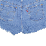 LEVI'S Cut Off 501 Womens Denim Shorts Blue M W34