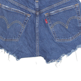 LEVI'S Cut Off 501 Womens Denim Shorts Blue XS W25