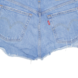 LEVI'S Cut Off 501 Womens Denim Shorts Blue XS W26