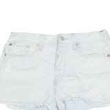 LEVI'S Cut Off Womens Denim Shorts Blue S W28
