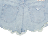 TRUE RELIGION Cut Off Distressed Womens Denim Shorts Blue L W36