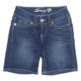 7 FOR ALL MANKIND Womens Denim Shorts Blue UK 6 W28