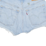 LEVI'S Cut Off 501 Womens Denim Shorts Blue XS W28