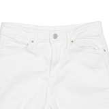 LEVI'S Cut Off 721 High Rise Womens Denim Shorts White S W26