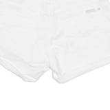 7 FOR ALL MANKIND Turn Up Womens Denim Shorts White M W30