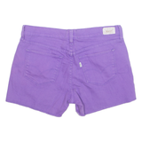 LEVI'S Cut Off Womens Denim Shorts Purple M W31