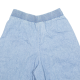 US INFO Chino Style Womens Denim Shorts Blue S W28