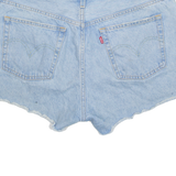 LEVI'S Cut Off 501 Womens Denim Shorts Blue M W34