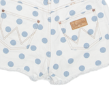 WRANGLER Billabong Surf Womens Denim Shorts White Spotted XS W26