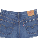 LEVI'S Cut Off 501 Womens Denim Shorts Blue S W29