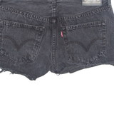 LEVI'S Cut Off Womens Denim Shorts Black M W30