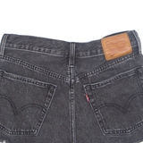 LEVI'S Cut O 501 Womens Denim Shorts Black XS W26