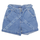 TOMMY HILFIGER Turn Up Womens Denim Shorts Blue XXS W27