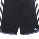 ADIDAS Mens Sports Shorts Black Relaxed XL W32
