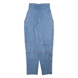 Womens Jeans Blue Relaxed Tapered W22 L27