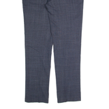 REISS Blunt T Womens Trousers Blue Slim Straight Wool W34 L32