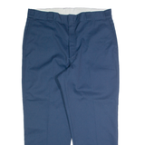 DICKIES Workwear Mens Trousers Blue Regular Straight W40 L30