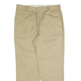 DICKIES Workwear Mens Trousers Beige Regular Straight W42 L32