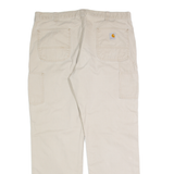 CARHARTT Workwear Mens Trousers Beige Relaxed Straight W38 L32