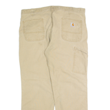 CARHARTT Workwear Mens Trousers Beige Relaxed Straight W38 L30