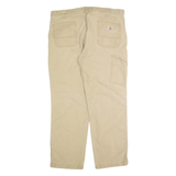 CARHARTT Workwear Mens Trousers Beige Relaxed Straight W38 L30