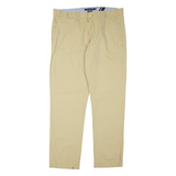 TOMMY HILFIGER Mens Trousers Beige Regular Tapered W36 L32