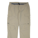 COLUMBIA Belted Womens Trousers Beige Regular Straight W34 L35