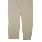 COLUMBIA Belted Womens Trousers Beige Regular Straight W34 L35