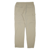 COLUMBIA Belted Womens Trousers Beige Regular Straight W34 L35