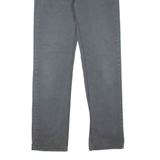 LEVI'S Womens Trousers Grey Regular Straight W32 L34