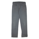 LEVI'S Womens Trousers Grey Regular Straight W32 L34