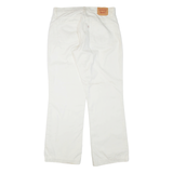 LEVI'S Womens Trousers White Relaxed Bootcut W30 L30