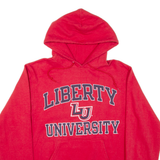 CHAMPION Liberty University Mens Red Hoodie USA S