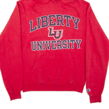 CHAMPION Liberty University Mens Red Hoodie USA S