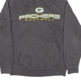 NFL Green Bay Packers Mens Grey Hoodie USA M