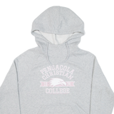 CHAMPION Pensacola Christian College Womens Grey Hoodie USA L