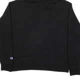 CHAMPION Mens Black Hoodie L