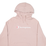 CHAMPION Womens Pink Hoodie L