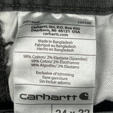 Relaxed Fit Carhartt Double Knee Carpenter Trousers - 34W 32L Grey Cotton