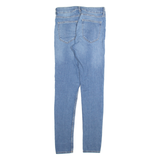 H&M DIVIDED Womens Jeans Blue Slim Skinny Stone Wash W26 L30