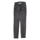 7 FOR ALL MANKIND Womens Jeans Grey Slim Skinny Stone Wash W26 L30