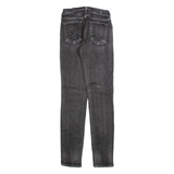 7 FOR ALL MANKIND Womens Jeans Grey Slim Skinny Stone Wash W26 L30